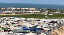 Displaced Palestinians struggle in Mewasi amid ongoing Israeli attacks on Gaza