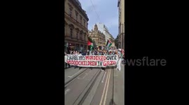 UK: Protesters took to the streets in Manchester to denounce Israel’s ongoing genocide in Gaza