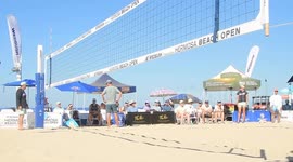Semifinals of the Hermosa Beach Open Professional Beach Volleyball Tournament