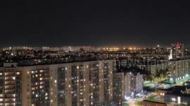 Fool moon eclipse appears over St Petersburg, Russia