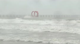 China: Typhoon Tapah makes landfall in south China's Guangdong