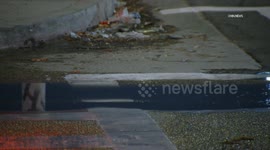 US, Los Angeles: Downtown Los Angeles Hazmat Situation Closes Street