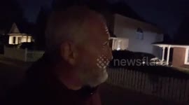 YouTuber testing flashlight is confronted by gun-wielding homeowner in Canadian suburb