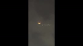 Total lunar eclipse over Festac Lagos, Nigeria