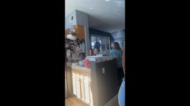 Dad's creative Thanksgiving prank involving a turkey neck leaves family in stitches