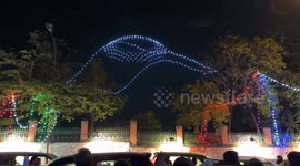 1000 Drone Stunning Light Show