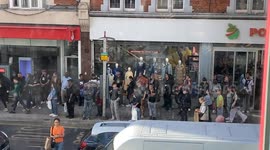 rush hour mayhem due to tube strikes
