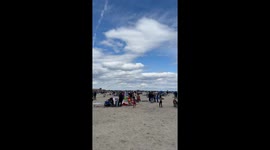 USAF Thunderbirds Perform 4-Way Crossover