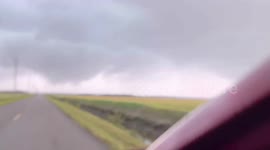 Twin funnel clouds appear near Yelvington, Florida, USA