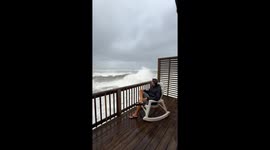 Hurricane Erin Storm Surf Arrives in Cape Hatteras, NC