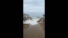 Man Knocked Over During Hurricane Erin’s Storm Surge
