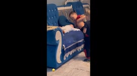 Boys Playing a Breast Feeding Game