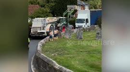 Fed up locals in pretty village say HGVs are causing havoc and damaging homes