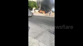 Lebanon: Israeli Drone Strike Ignites Vehicle in Mount Lebanon