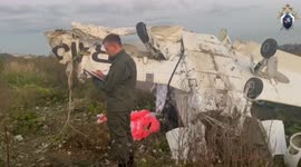 Two injured after small plane crash-lands in field near Moscow