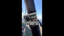 Bungy jump from hot-air balloon in Västerås, Sweden