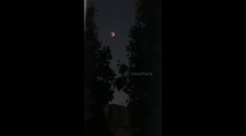 Blood moon in Jordan
