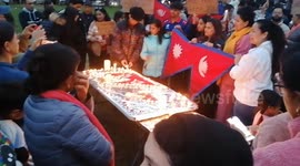 Vigil held in London for protesters killed during anti-government protests in Nepal