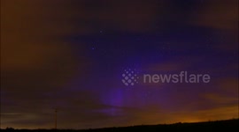 The Northern Lights and a meteor over Donegal, Ireland 2nd September 2016