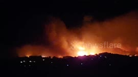 Wildfire breaks out in Costa Blanca, Spain