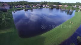 Anclote River Flooding - Hurricane Hermine - Trinity, Florida - Day 2, Part 1