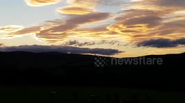 Sunset sky over scotland