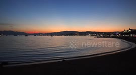 Sunset in Cannes, France... one minute of peace
