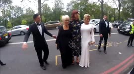 Katie Price and Denise Welch arrive at the TV Choice Awards