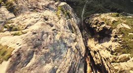 Stunning wingsuit flight down Norwegian fjord