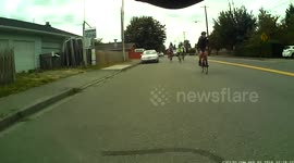 Newsflare Edit - Tree root on a road causing nasty cycling accident