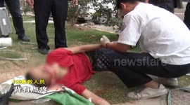 Man falls from fourth floor of building after hammering a hole in the wall
