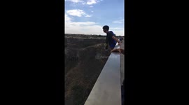 Felix 1st Roll Over BASE Jump