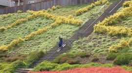Happy valley stair-skiing