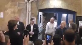 Sir Ian McKellen and Patrick Stewart meet fans after starring in No Man's Land