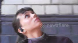Actress Hannah John Kamen on 'Ready Player One' set
