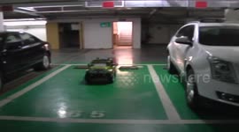 Toy car trolls drivers by occupying parking space