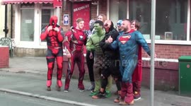 SuperMan does the Slut Drop