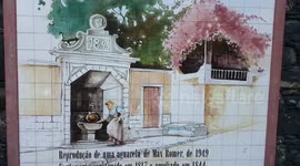 Max Romer watercolor of a fontanario of 1949