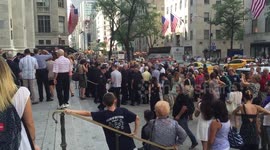 Fire fighter memorial New York cathedral September 11 2016