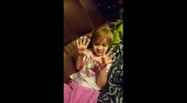 Four-year-old mistakes nappy cream for sunscreen