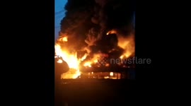 Major fire at plastic factory in China