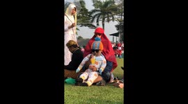 Two Men in Baby Costumes