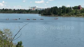 Thrilling Dragon Boat Race at Resort Lake: Calgary Dragon Boat Festival!