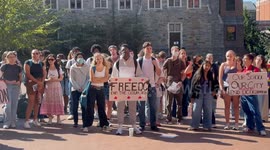 Georgetown University students stage walkout against National Guard deployment in Washington