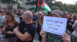 Drone attack targeting Global Sumud Flotilla protested in Italy
