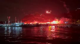 Protesters gather at Tunisian port following suspected drone attacks on Global Sumud Flotilla