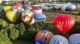 80 Balloons Above Hradec Kralove In Czech Republic