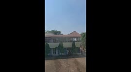 School roof collapses injuring dozens of pupils in Indonesia
