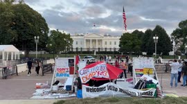 Long-standing peace vigil outside White House partially removed under Trump's order