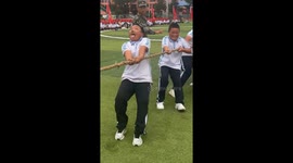 Children play energetic tug-of-war in Inner Mongolia, China